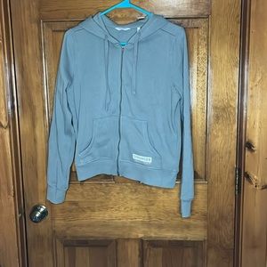 Peloton Ultimate Lightweight Relaxed Zip Hoodie Sweatshirt Gray Size Small